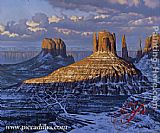 Valley Canvas Paintings - Monument Valley